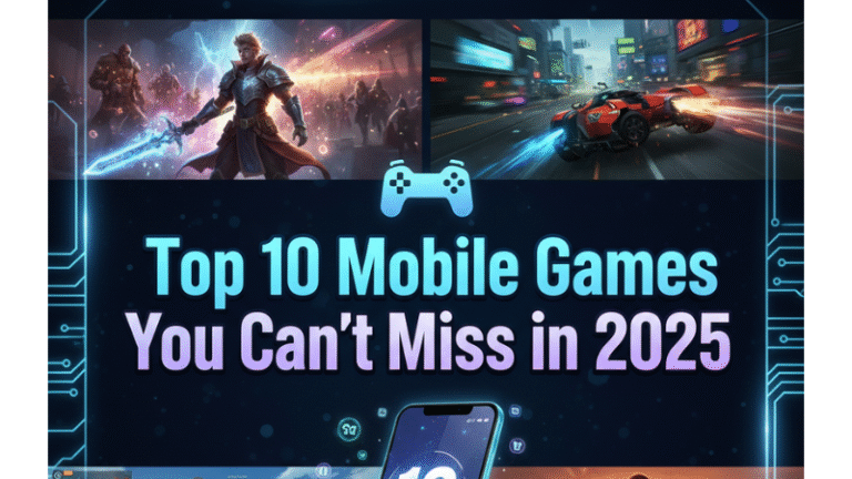 🎮 Top 10 Mobile Games You Can’t Miss in 2025